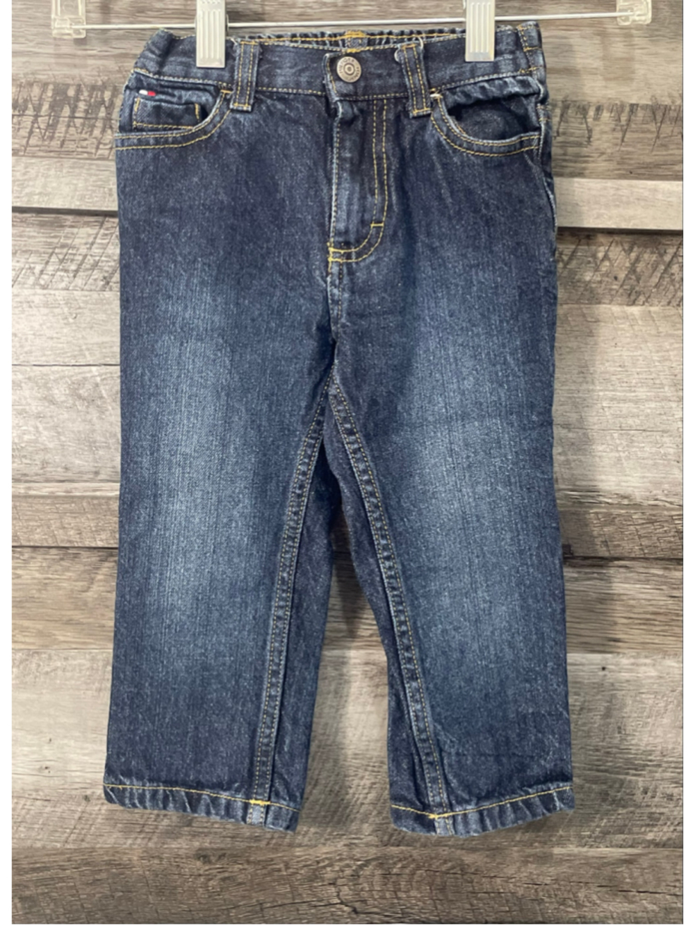 Tommy Hilfiger Toddler Boys Classic Dark Wash Straight Jeans Denim 24 Month